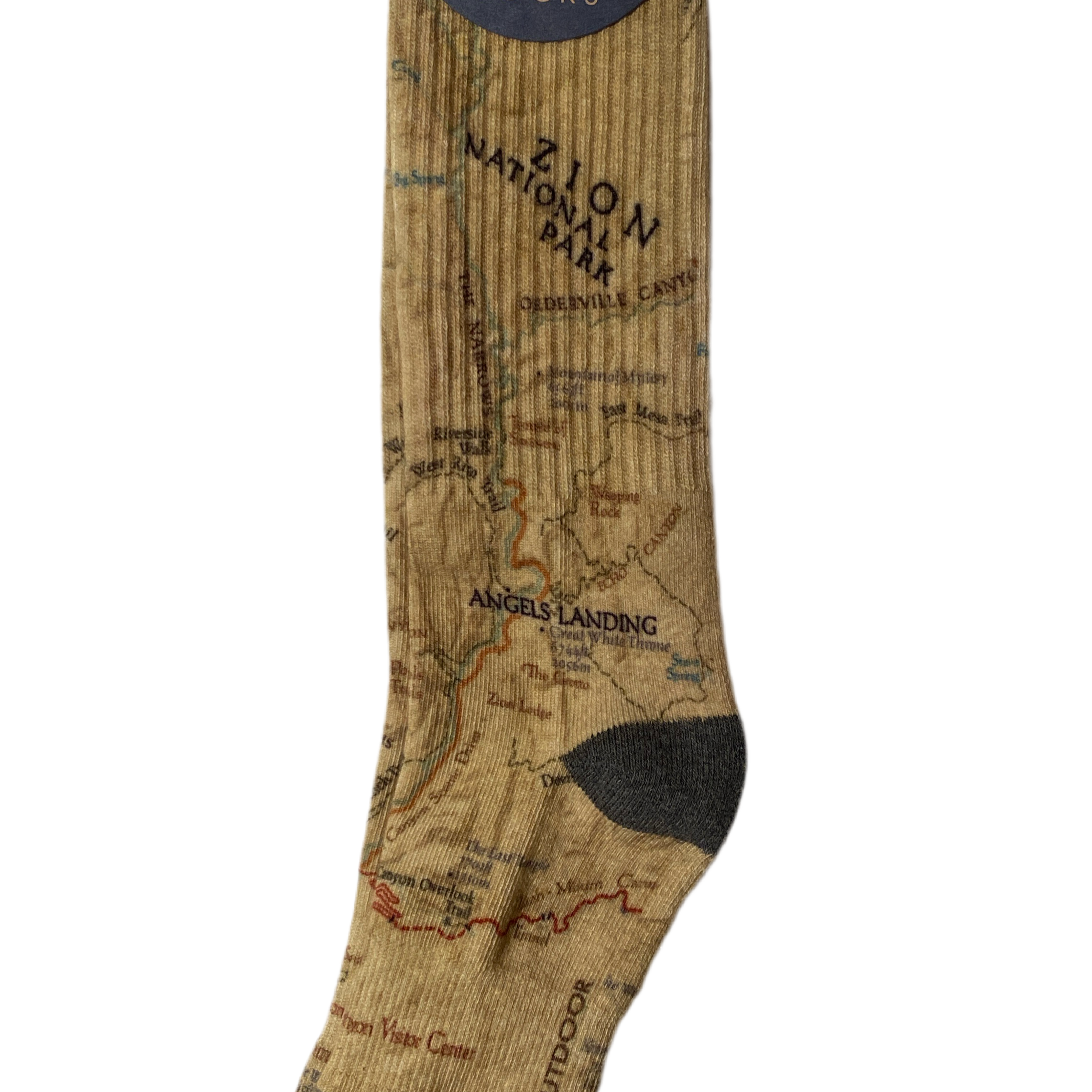 Sock - Zion Map - Zion Natl Park Forever Project