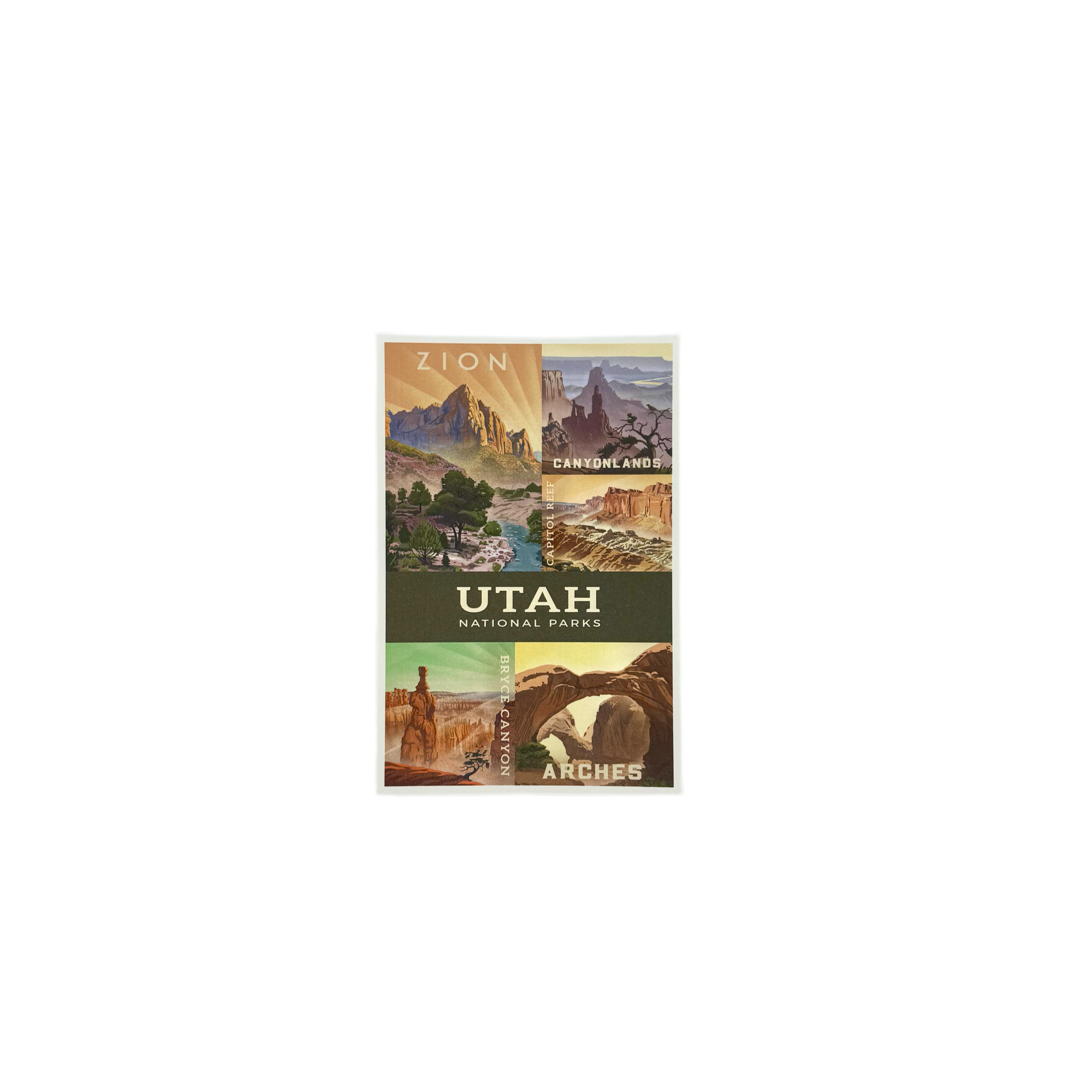Postcard - Utah Parks - Zion Natl Park Forever Project