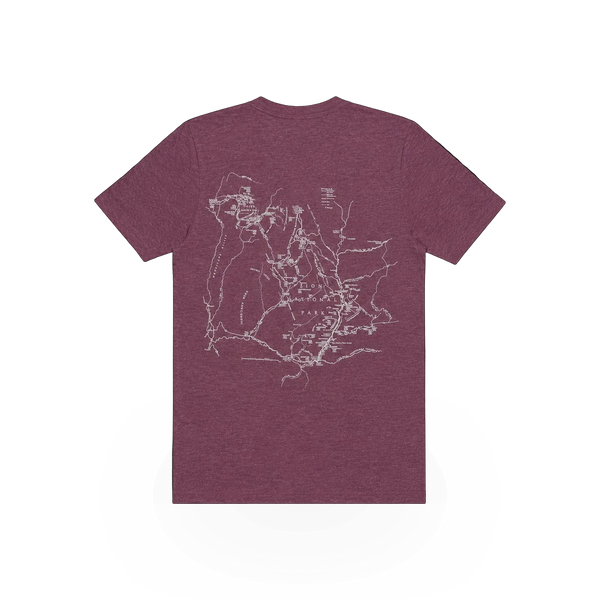 McGovern Maps Zion GPS themed T-shirt featuring a stylish design with Zion National Park map artwork.