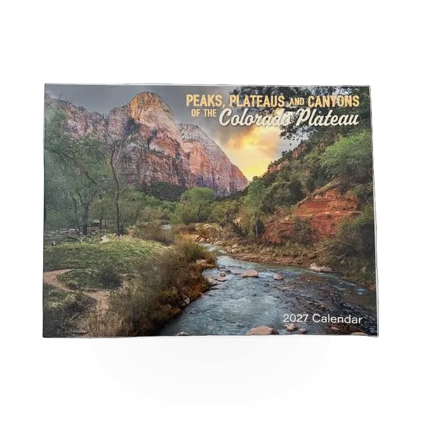 Impact Photographics Zion cover calendar for 2027, featuring vibrant landscape images on a VA calendar with Impact 5085-03C design.