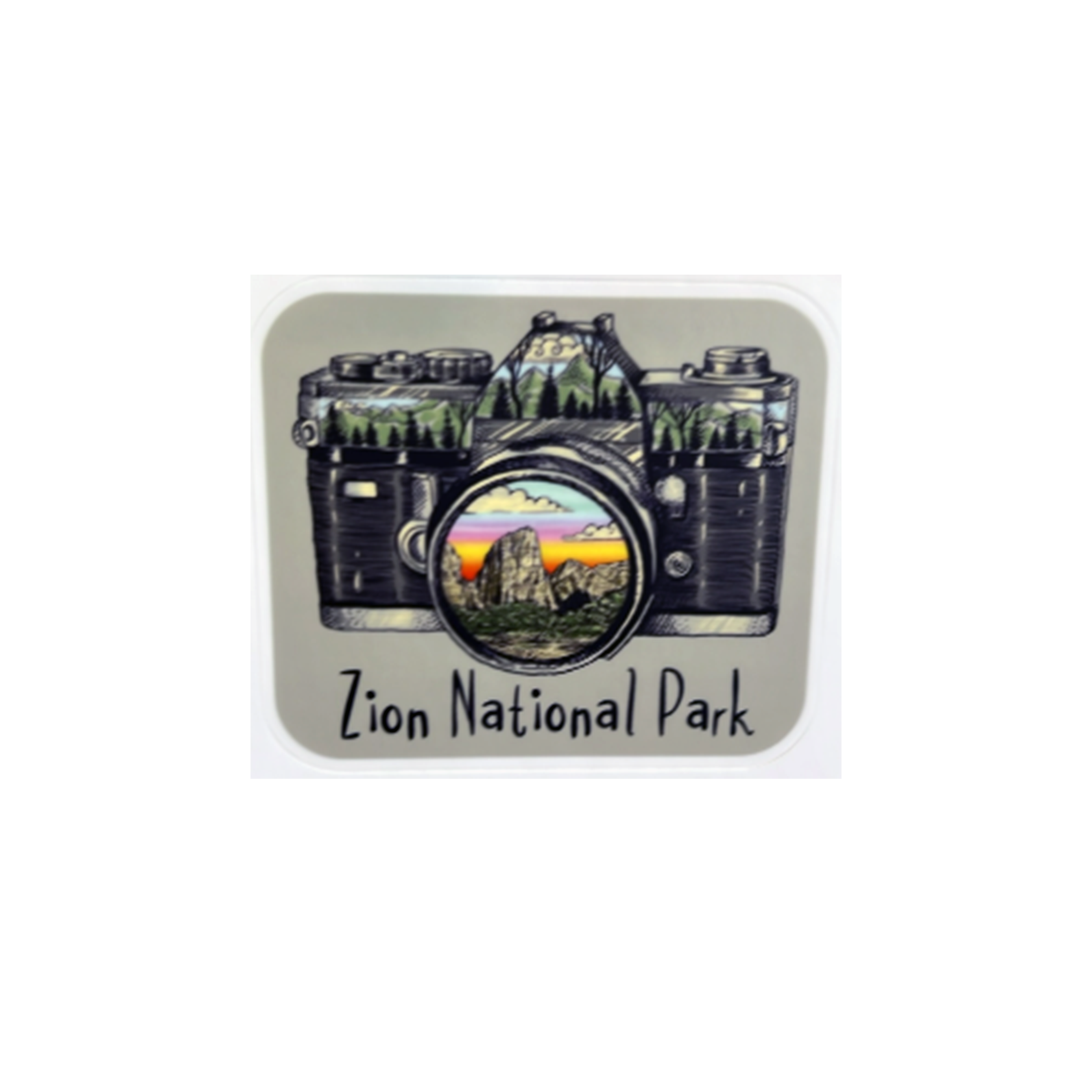 Sticker - Zion Camera Click - Zion Natl Park Forever Project