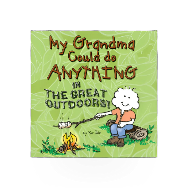 A hardcover book titled "My Grandma Could Do Anything" by RIC Design LLC with a colorful cover design.