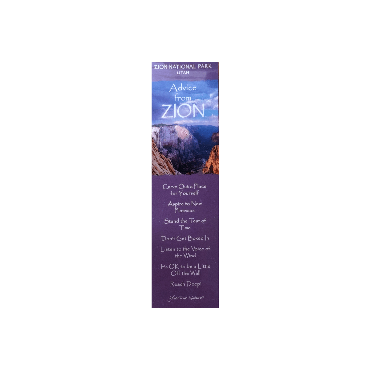 Bookmark - Advice From Zion Canyon - Zion Natl Park Forever Project