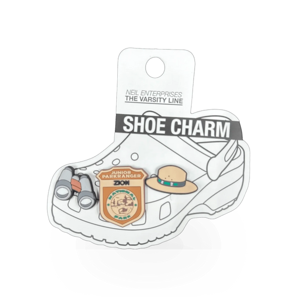 Varsity Line Neil Enterprises Jr Ranger Shoe Charm featuring a small ranger figure for kids' shoes.