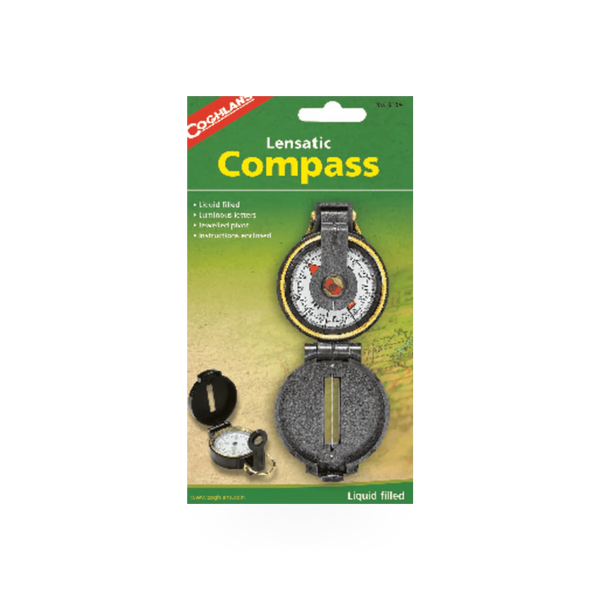Lensatic compass by Wilcor International for safety and navigation, showing detailed dial and sturdy metal construction.