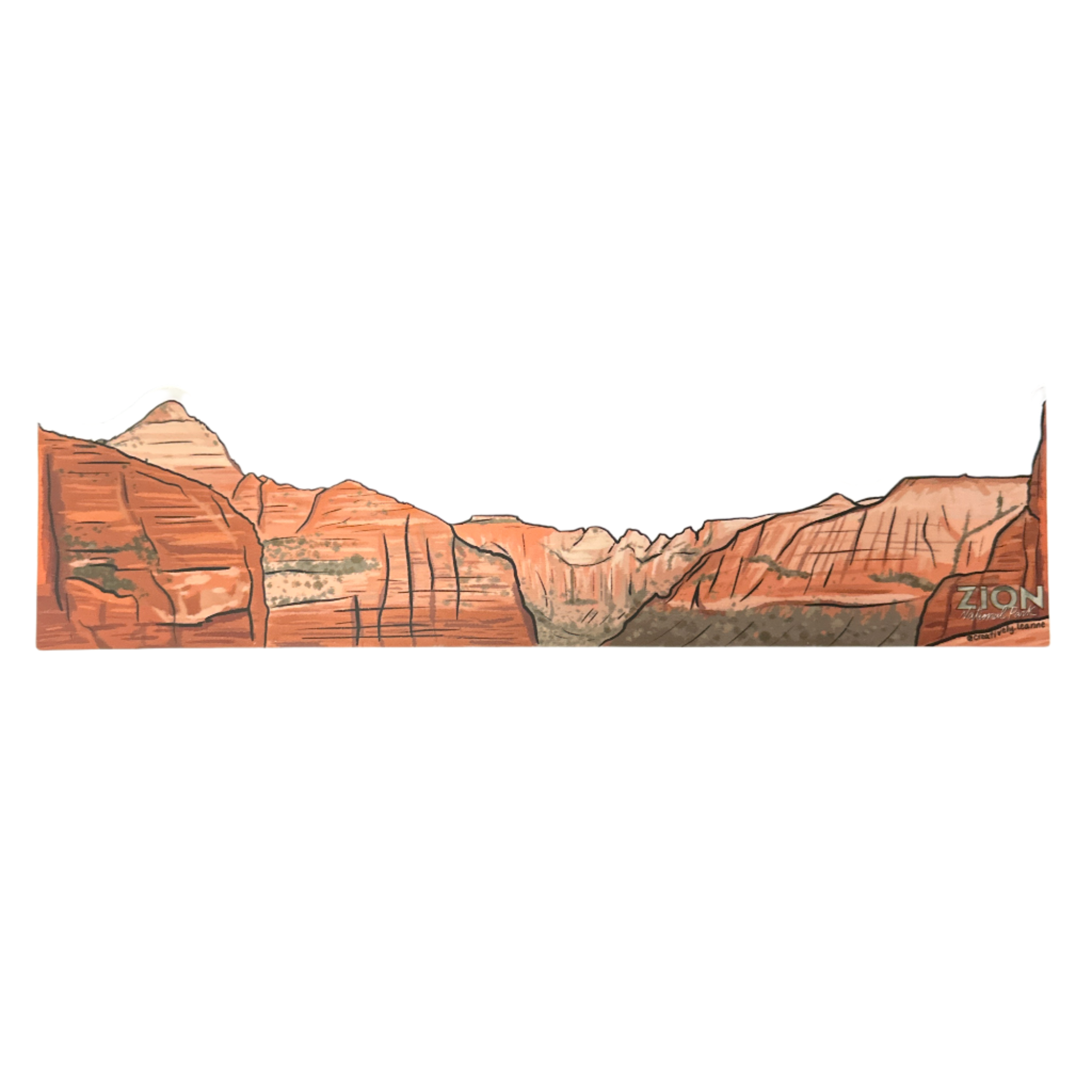 Sticker - Zion Overlook Wrap - Zion Natl Park Forever Project