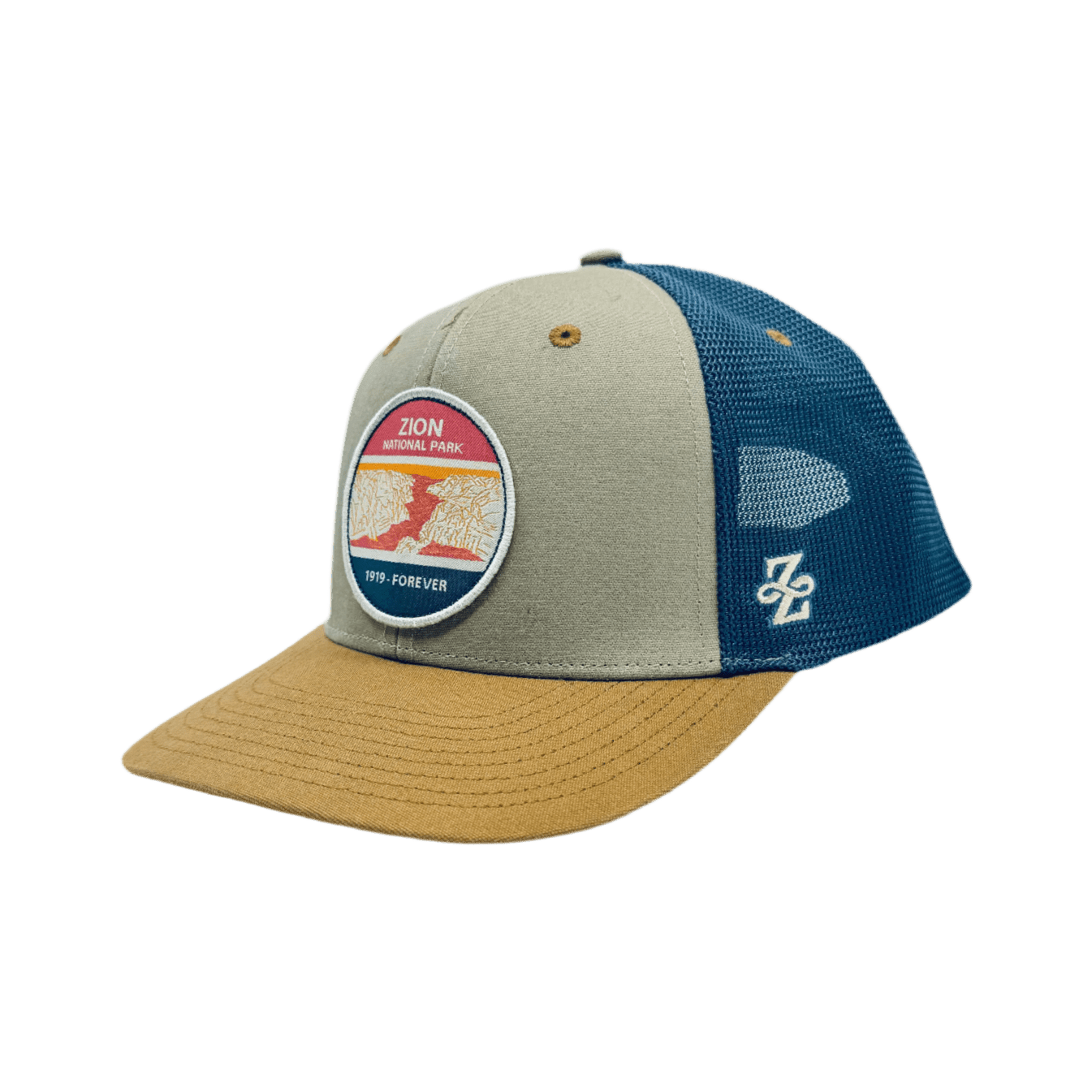 Hat - Custom Vintage Circle - Zion Natl Park Forever Project