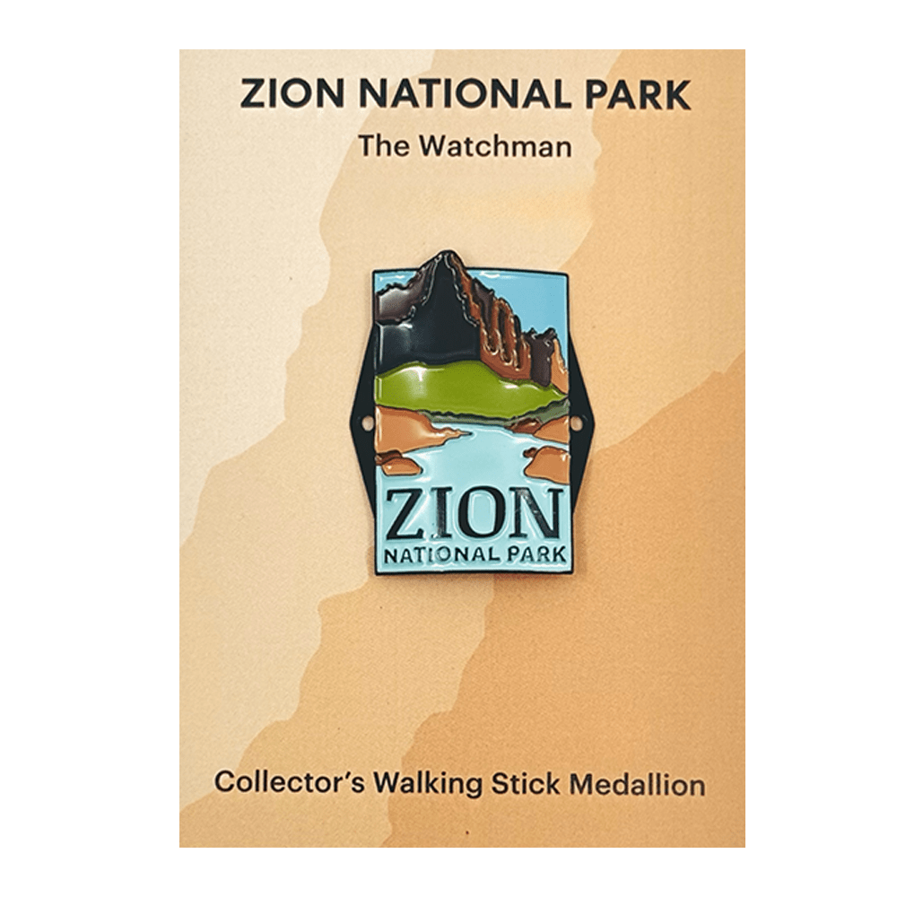 Hiking Stick Medallion - Watchman - Zion Natl Park Forever Project