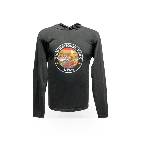 American Backcountry Majestic Zion hoodie featuring a comfortable fit and scenic Zion National Park design.