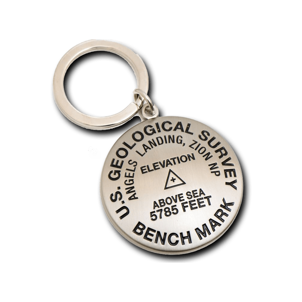 Keychain - Benchmark Angels Landing - 72030-WKC - Zion Natl Park Forever Project