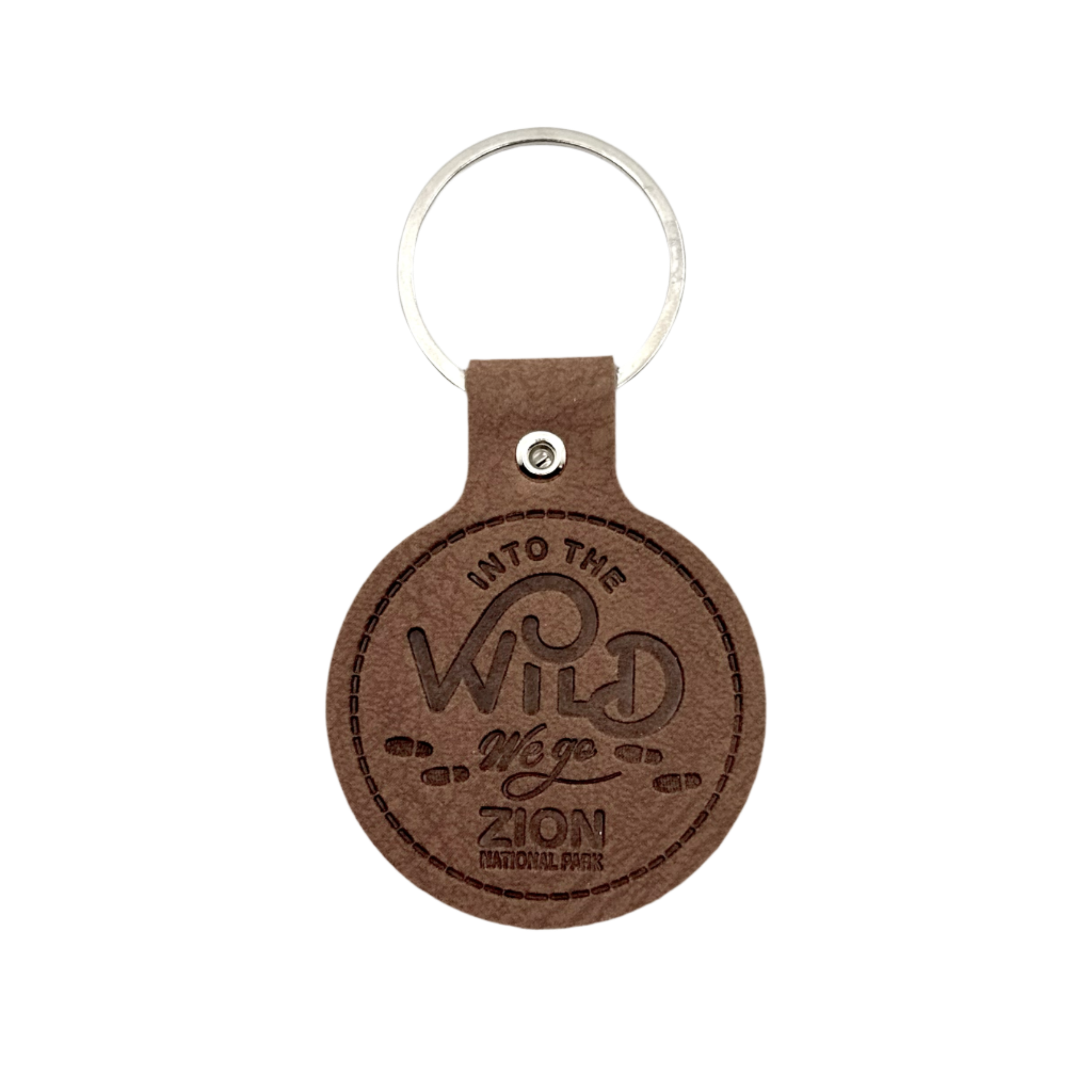 Keychain - Leather Into The Wild - 86887 - Zion Natl Park Forever Project