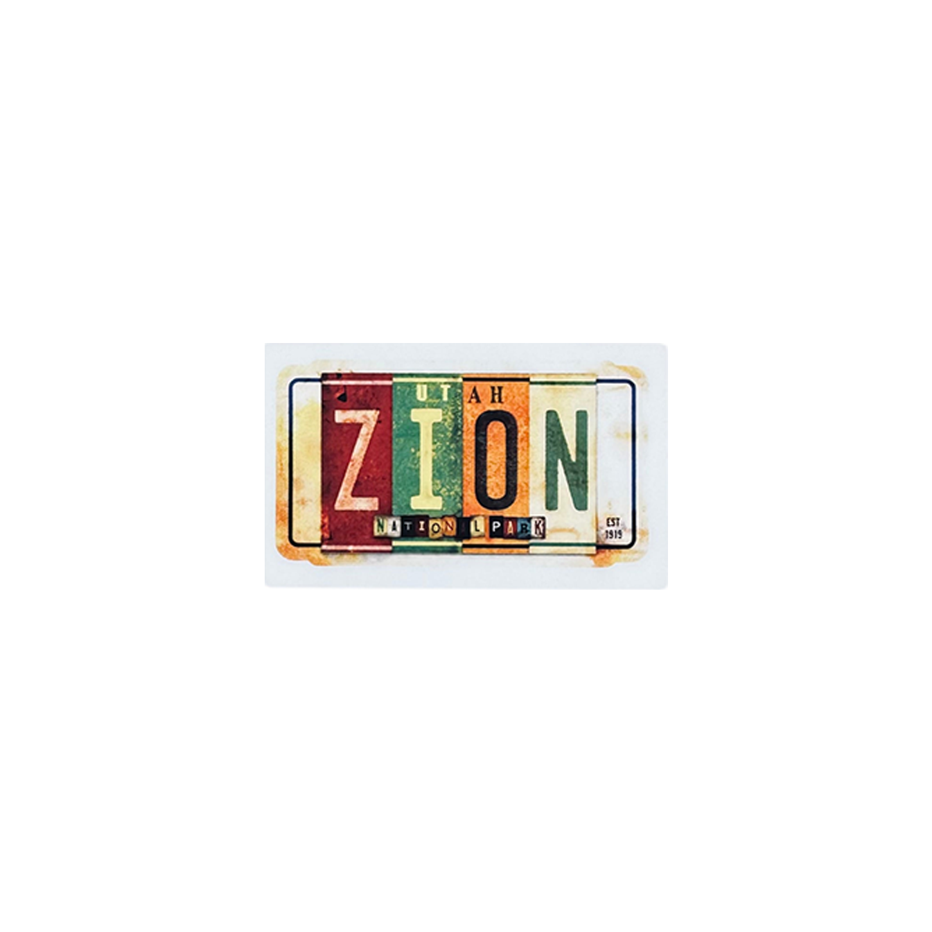 Sticker - Zion License - 77989-DCSMS - Zion Natl Park Forever Project