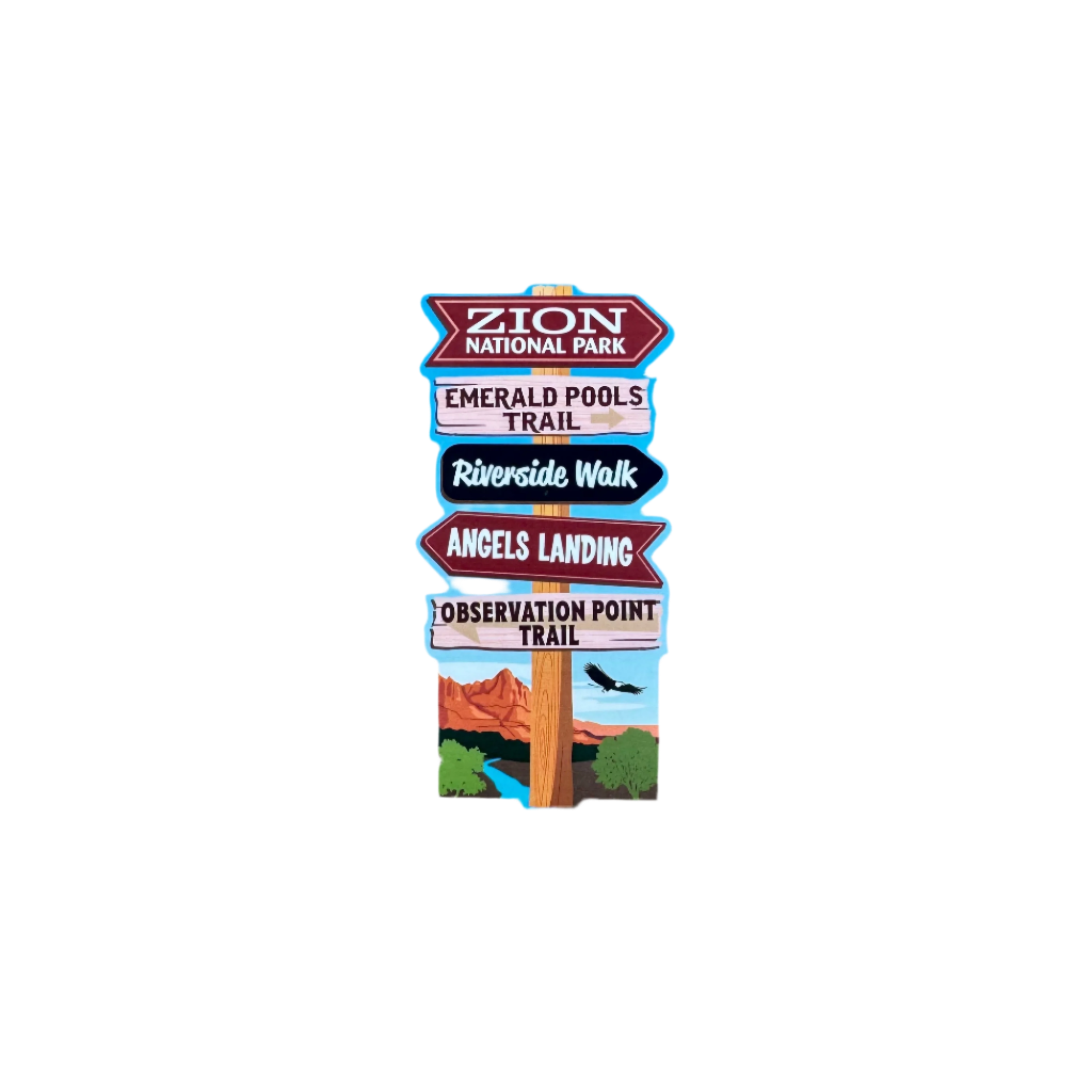 Sticker - Zion Trail Sign - 86157-DCSM - Zion Natl Park Forever Project