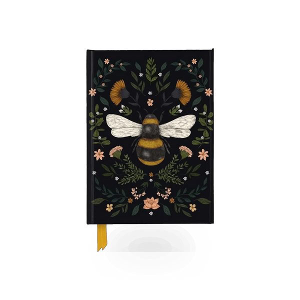 Simon & Schuster Journal featuring a foiled bee pollinator design, ideal for writing and note-taking.