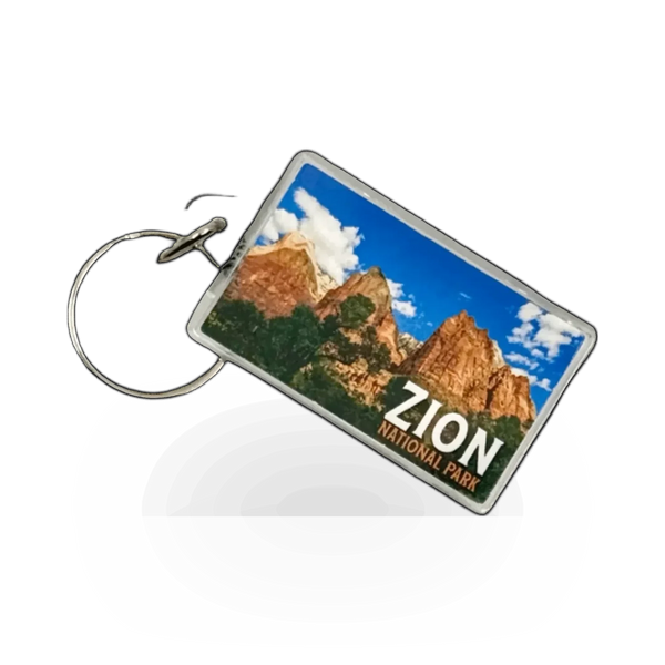 Impact Photographics compass keychain featuring a detailed, portable metal compass attached to a durable keyring.