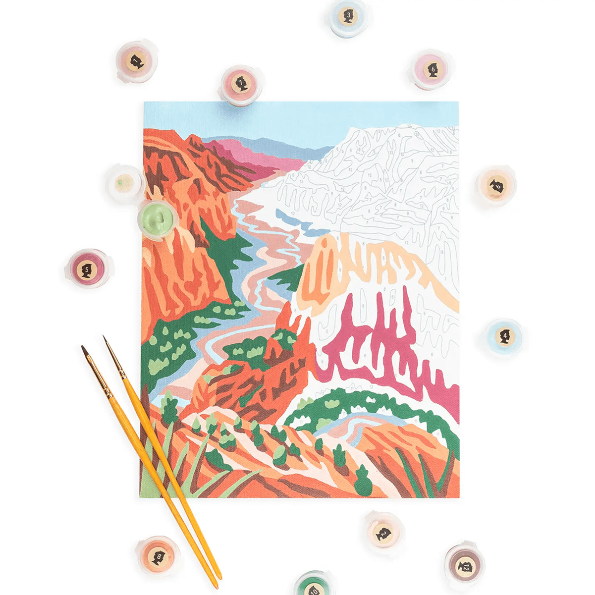 Kit - Art - Paint By Number Zion - Zion Natl Park Forever Project