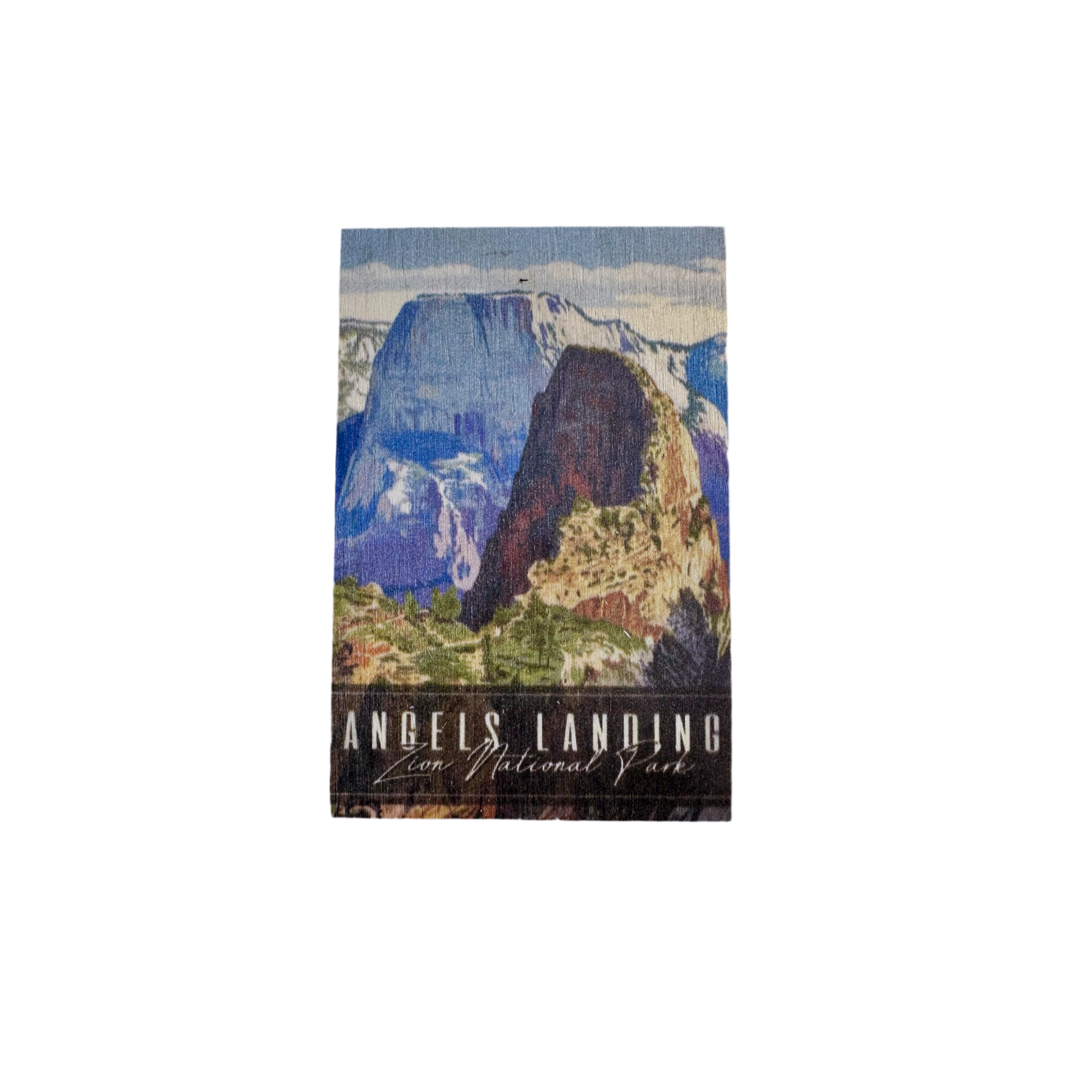 Magnet - Wood - Angels Landing - D - Zion Natl Park Forever Project