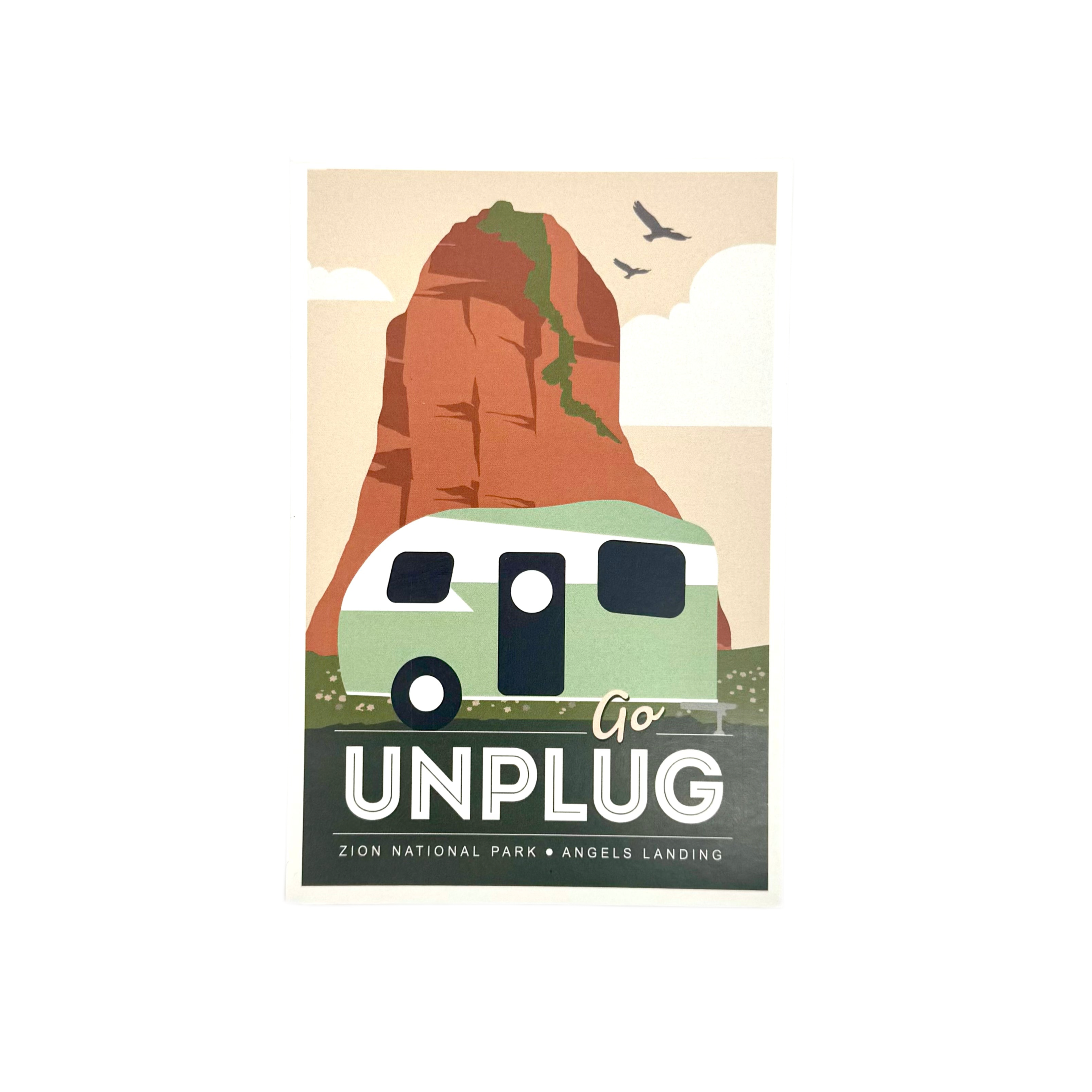 Postcard - Unplug 87776 - D - Zion Natl Park Forever Project