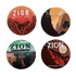 Magnet - Soft Touch - Zion 4 Pack Round - Zion Natl Park Forever Project