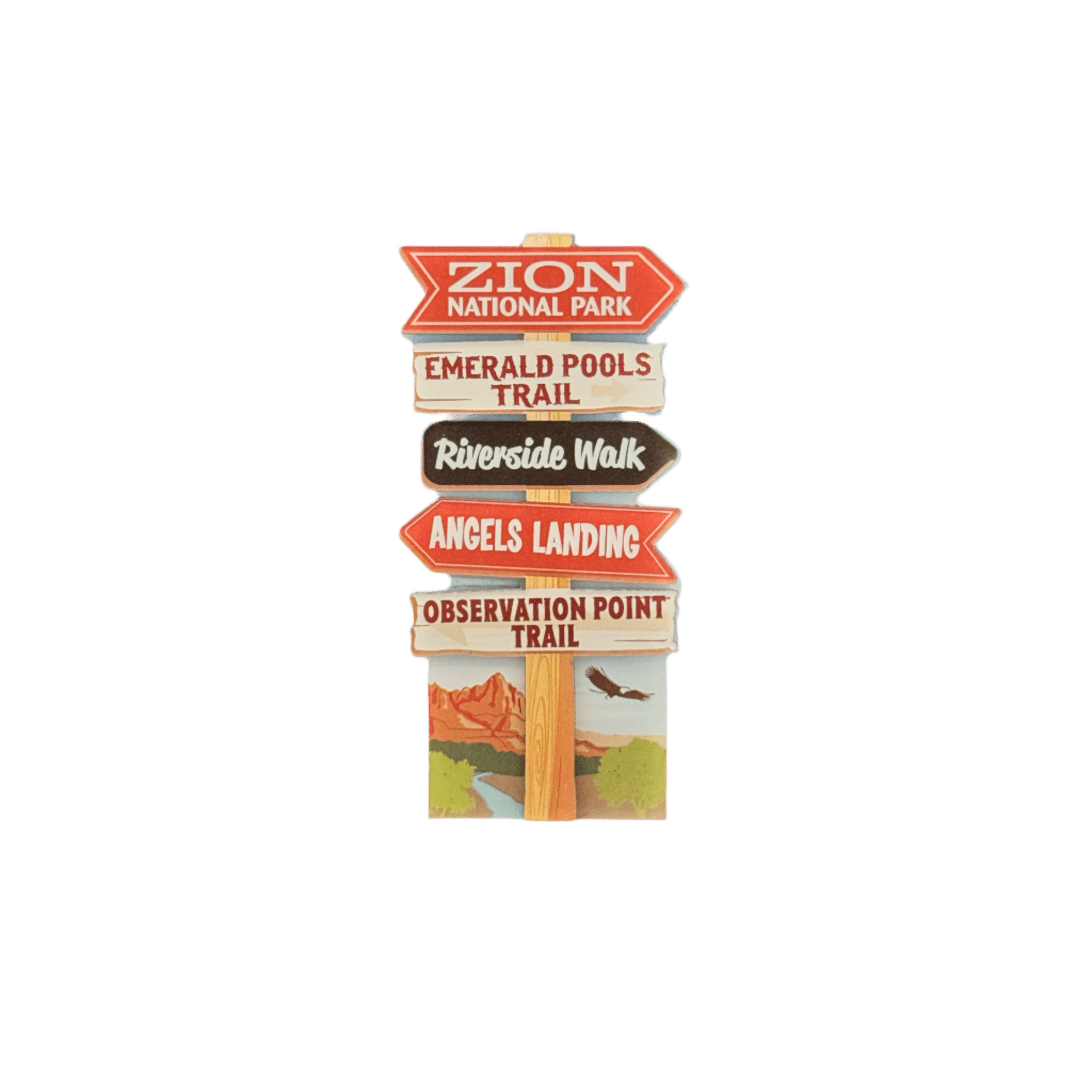 Magnet - Zion Trail Sign - 86157-PAD - Zion Natl Park Forever Project