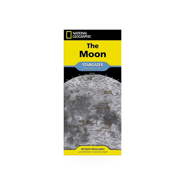 National Geographic Maps of the Moon, detailed educational map showing lunar surface features and craters.