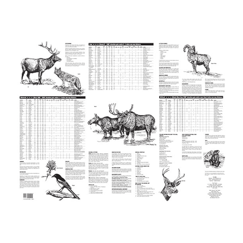 Map - Zion Pano Trail Tracks - Zion Natl Park Forever Project