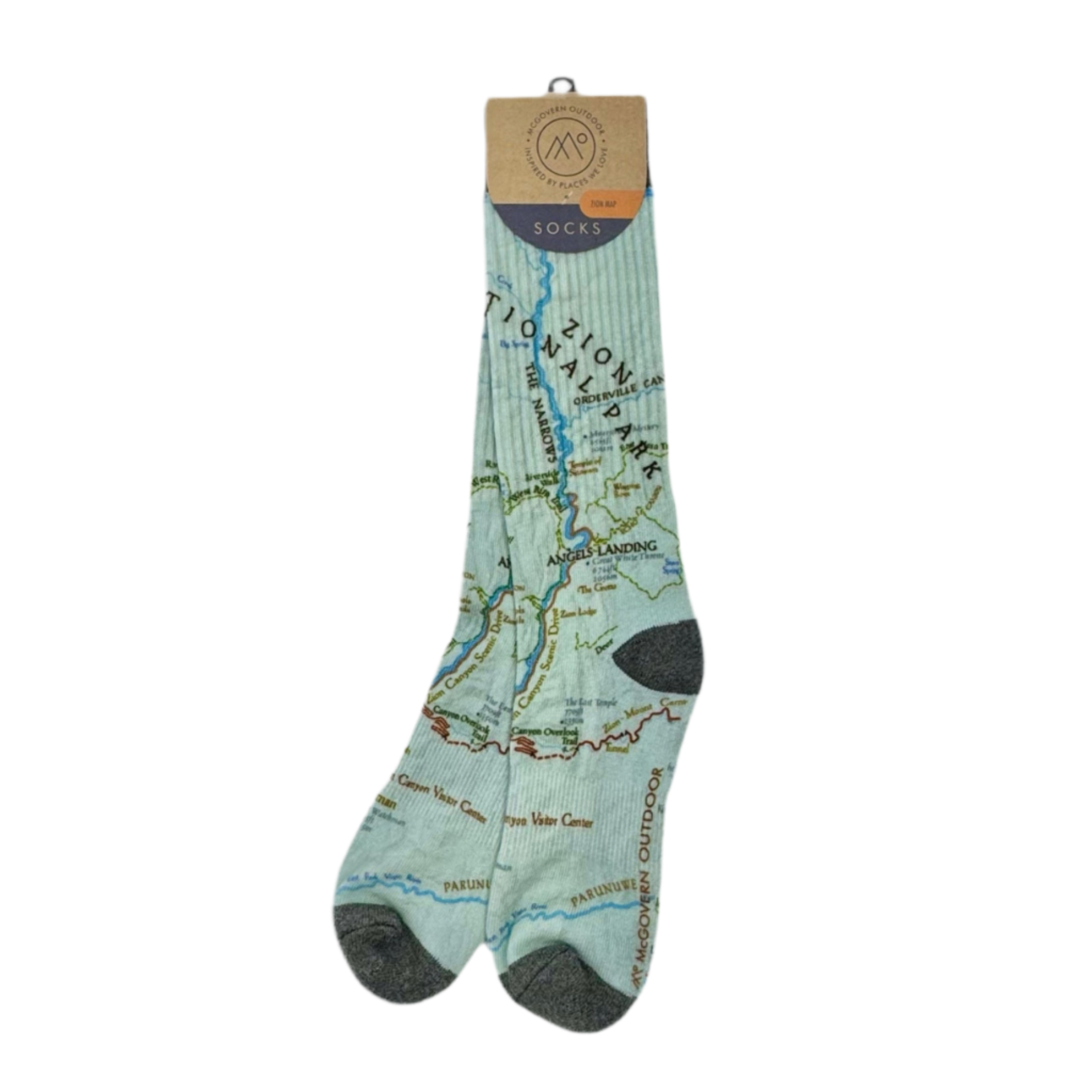 Sock - Zion Map - Zion Natl Park Forever Project