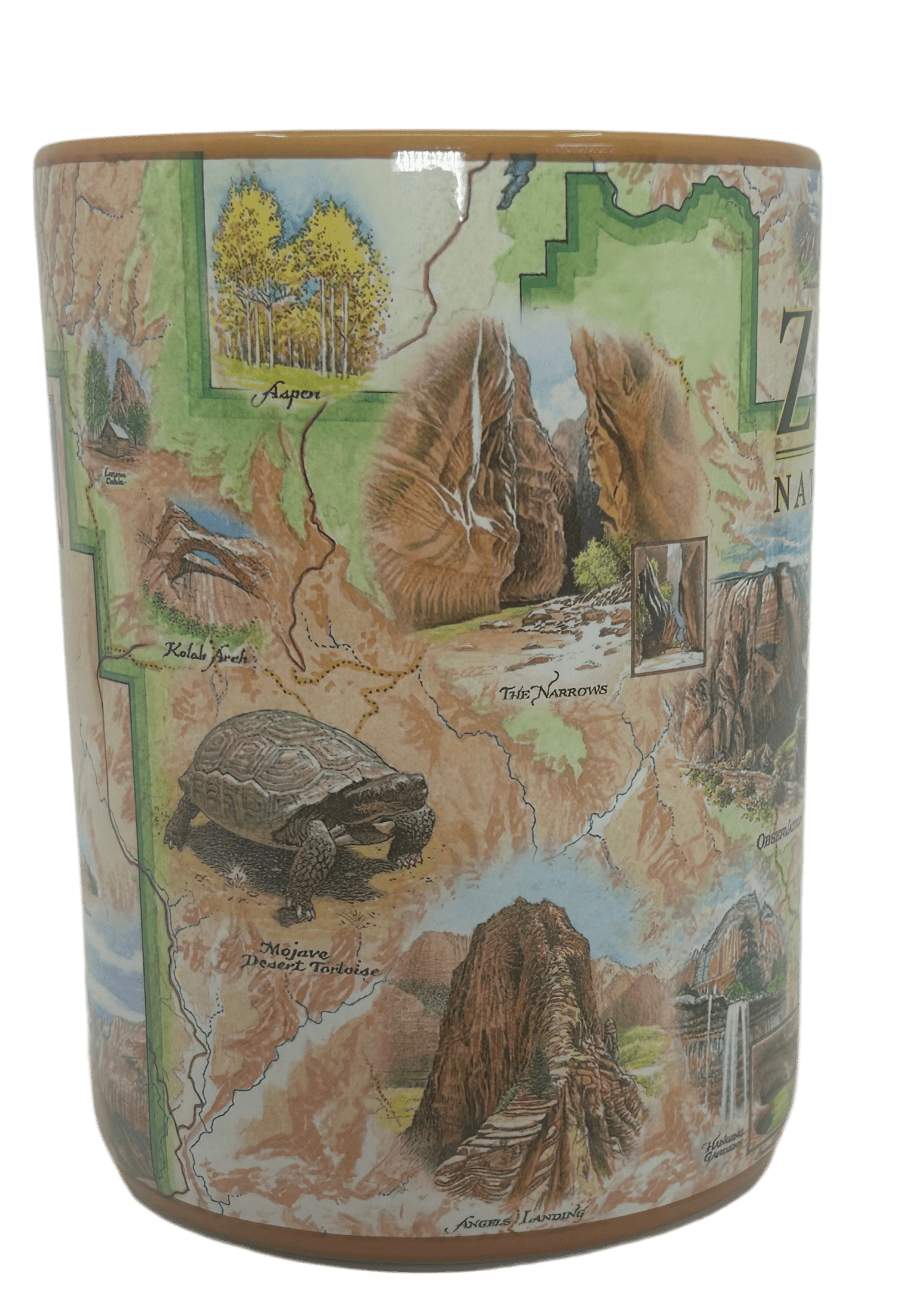 Mug - Xplorer Zion Map - Zion Natl Park Forever Project