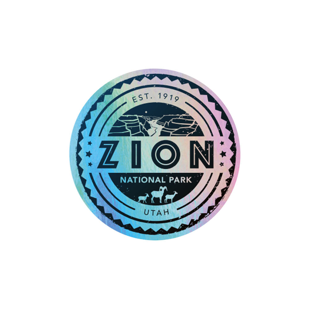 Sticker - Zion Holographic - Zion Natl Park Forever Project