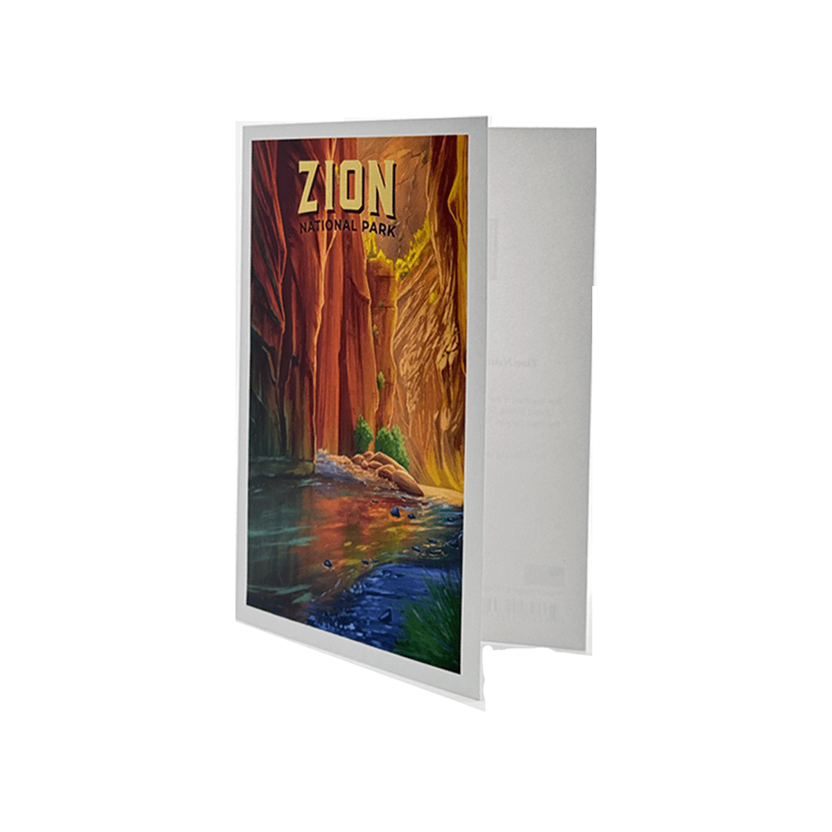 Notecard - The Narrows 110601 - Zion Natl Park Forever Project
