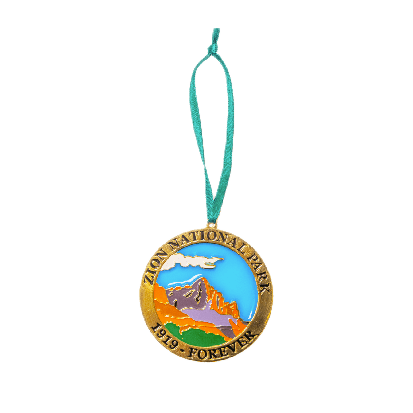 Ornament - Zion Watchman Metal - Zion Natl Park Forever Project