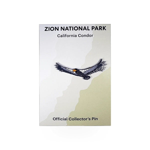Eagle River Designs California condor animal themed pin featuring a detailed depiction of the iconic bird.