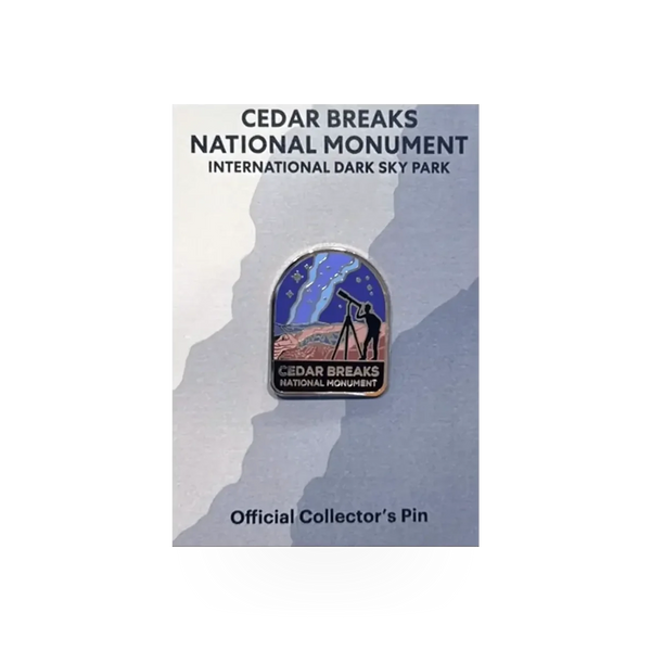 Eagle River Designs CEBR Dark Sky theme pin featuring a night sky with stars and celestial details.
