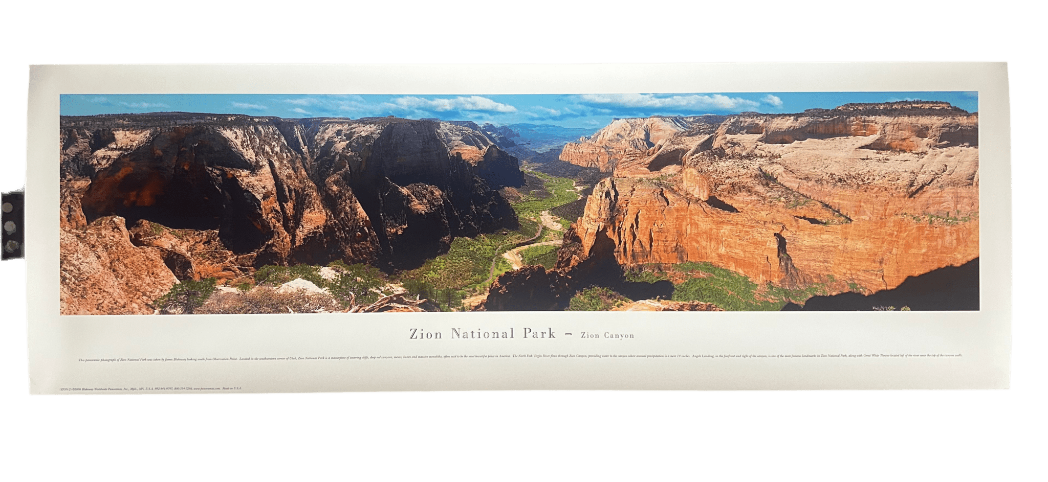 Poster - Blakeway Zion 2 - Zion Natl Park Forever Project
