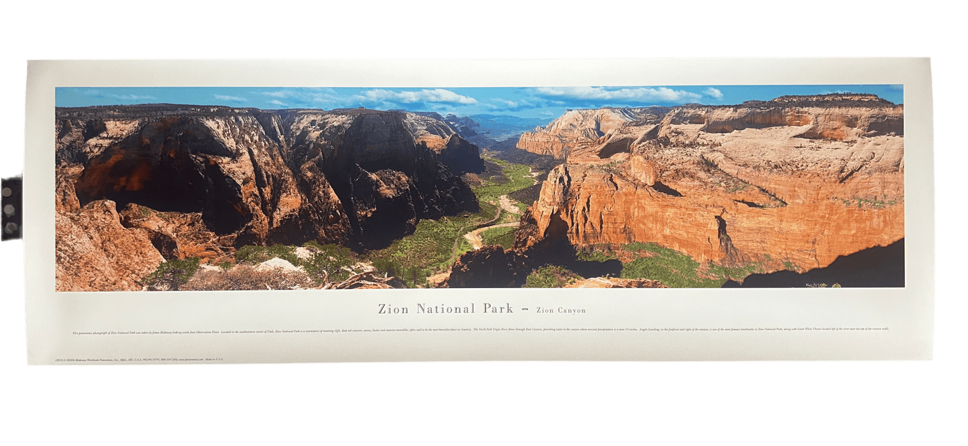 Poster - Blakeway Zion 2 - Zion Natl Park Forever Project