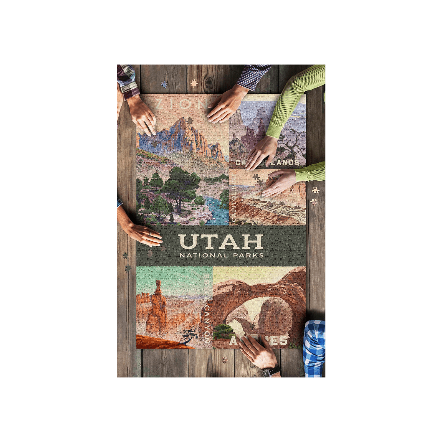 Puzzle - Utah Parks Art Puzzle - Zion Natl Park Forever Project