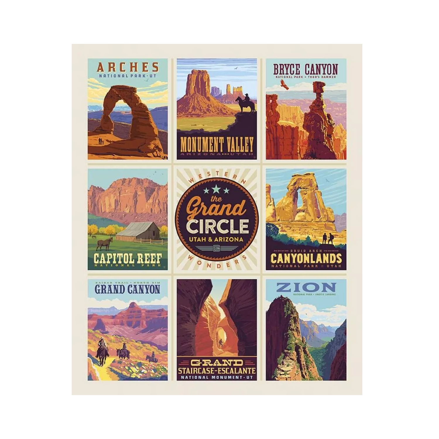 Fabric - Prints Grand Circle - Zion Natl Park Forever Project
