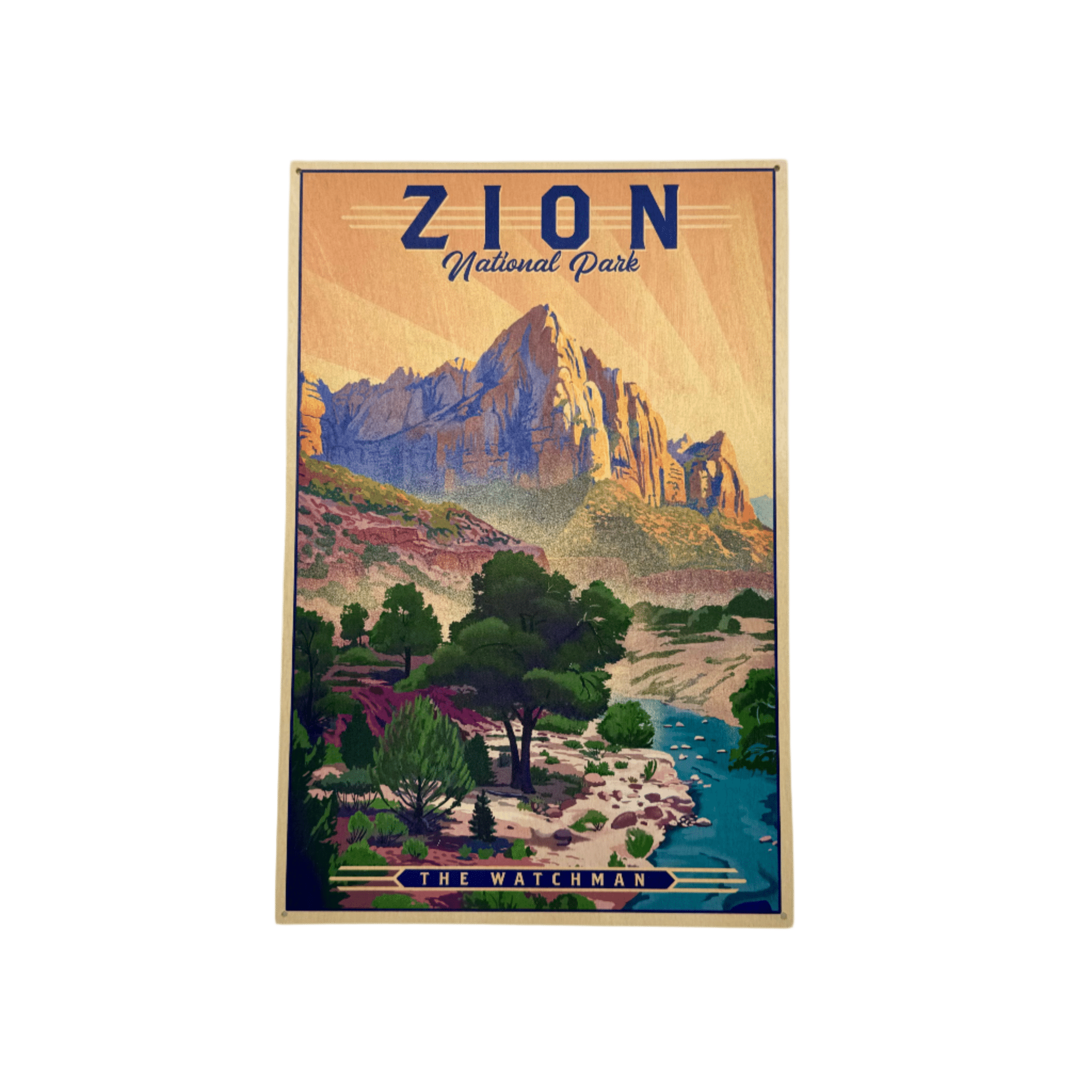 Sign - Wood - The Watchman - D - Zion Natl Park Forever Project