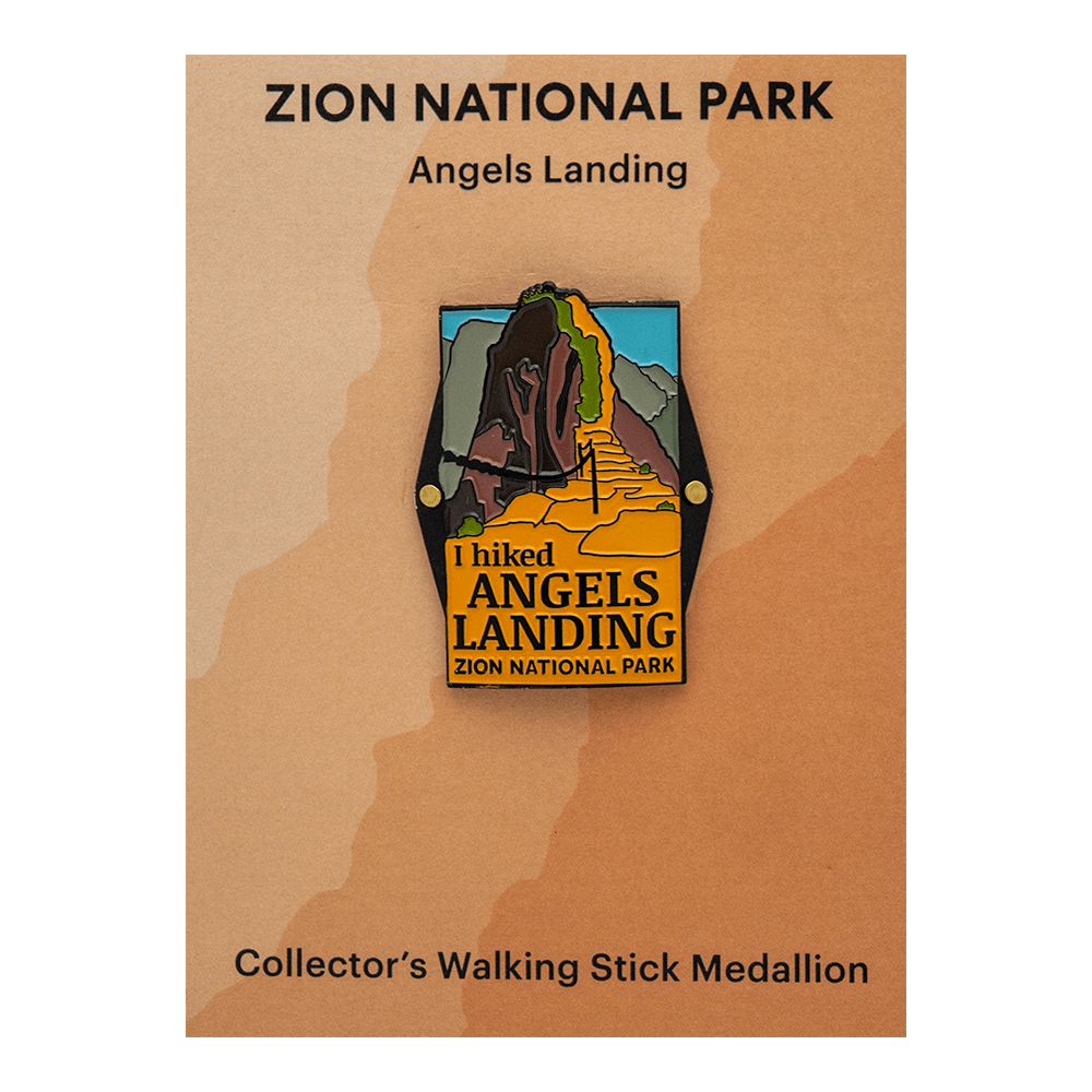 Hiking Stick Medallion - Hiked Angels Landing - Zion Natl Park Forever Project