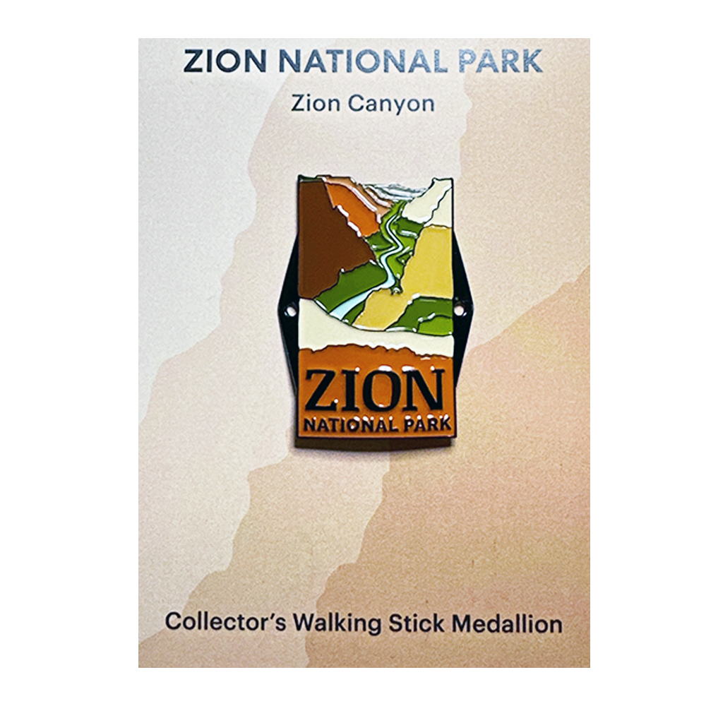 Hiking Stick Medallion - Zion Natl Park - Zion Natl Park Forever Project