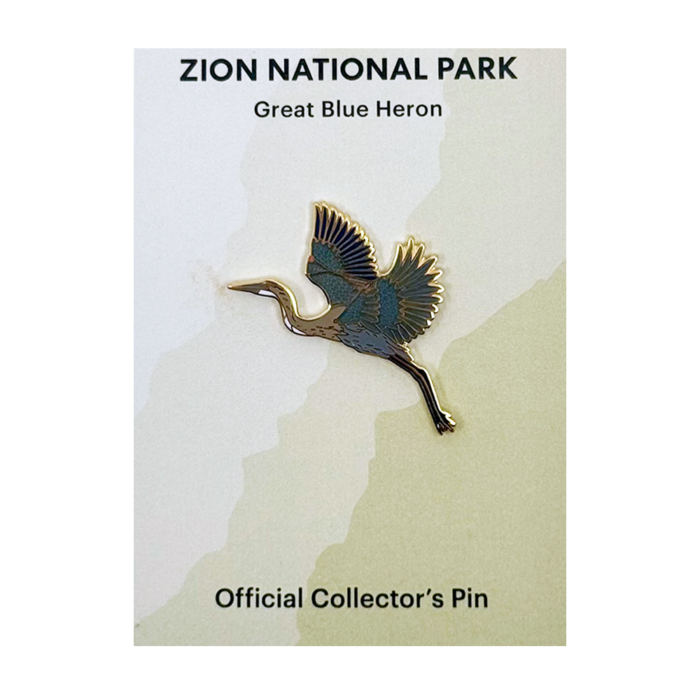 Pin - Animal - Great Blue Heron - Zion Natl Park Forever Project