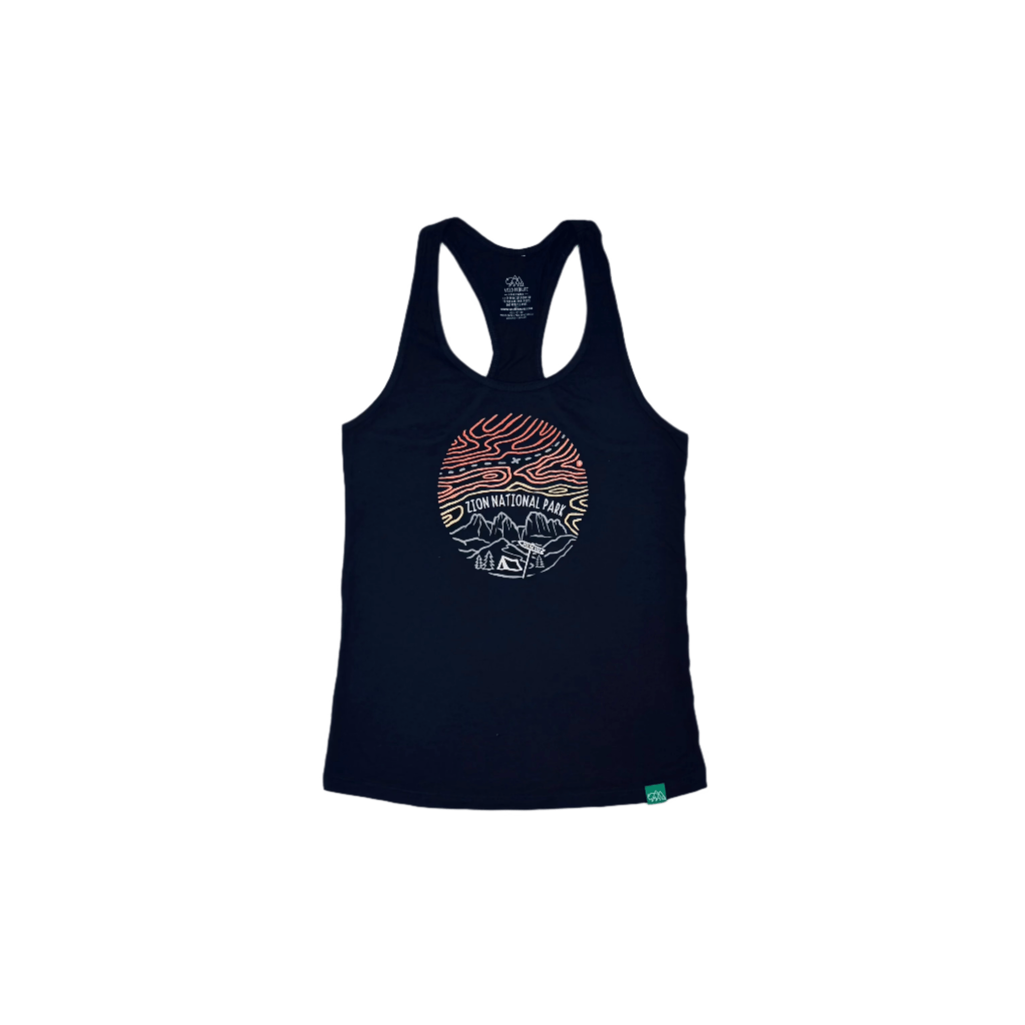 Sleeveless - Shirt Into Wild Black - Zion Natl Park Forever Project