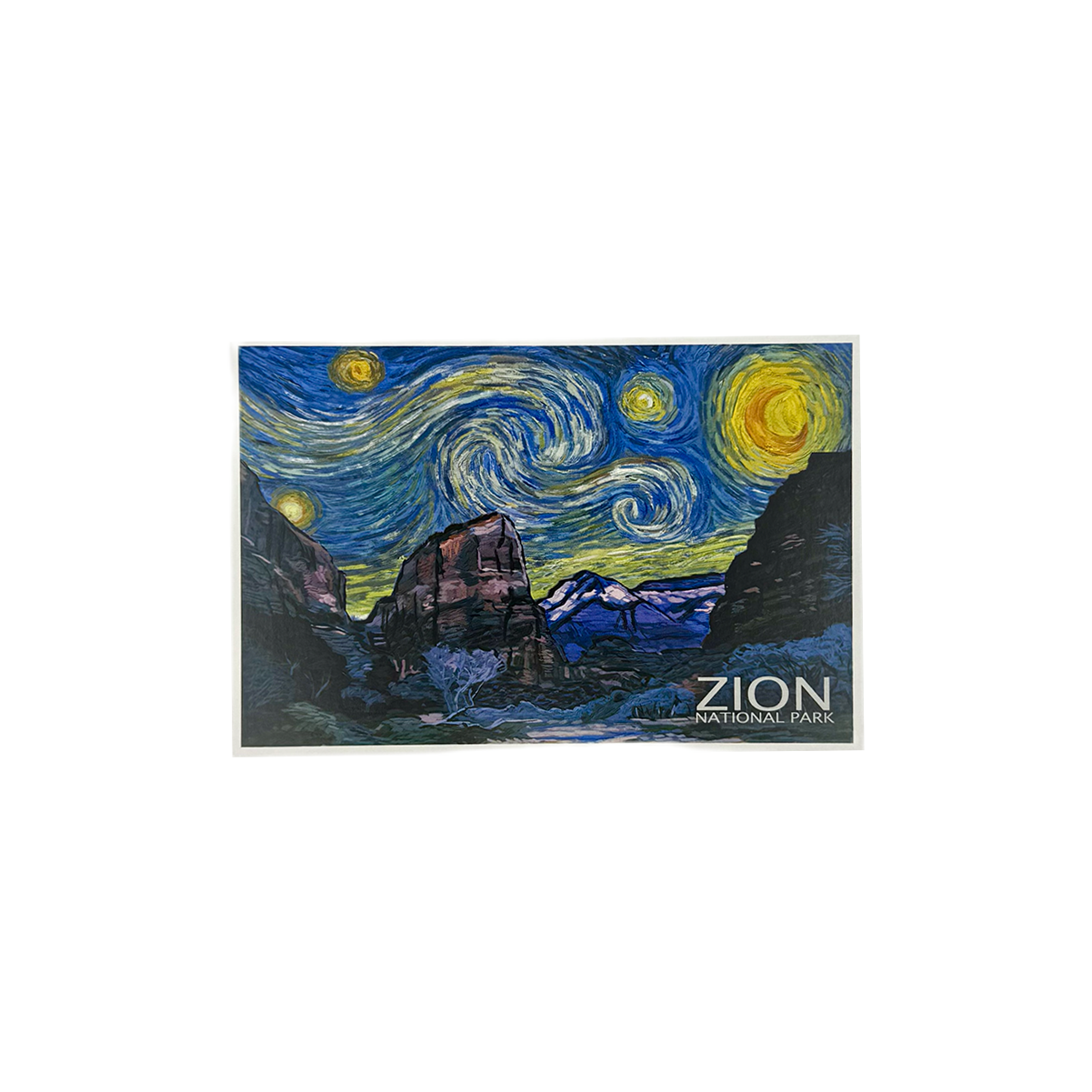 Postcard Zion - Starry Night