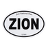 Sticker - Oval B&W - Zion - 78000-OS - Zion Natl Park Forever Project