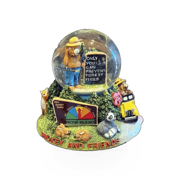 Impact Photographics Smokey Resin Snow Globe toy, 60mm size, featuring a detailed snow scene inside a smoky resin globe.