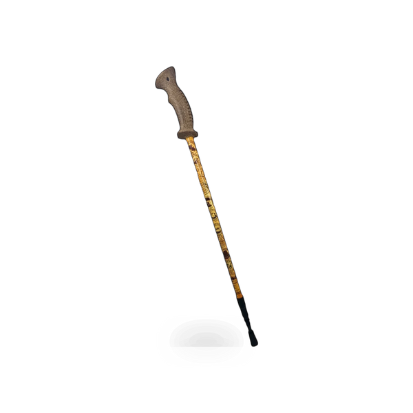 Impact Photographics collapsible safety walking stick with rubber tip, designed for outdoor park use, lightweight and portable.