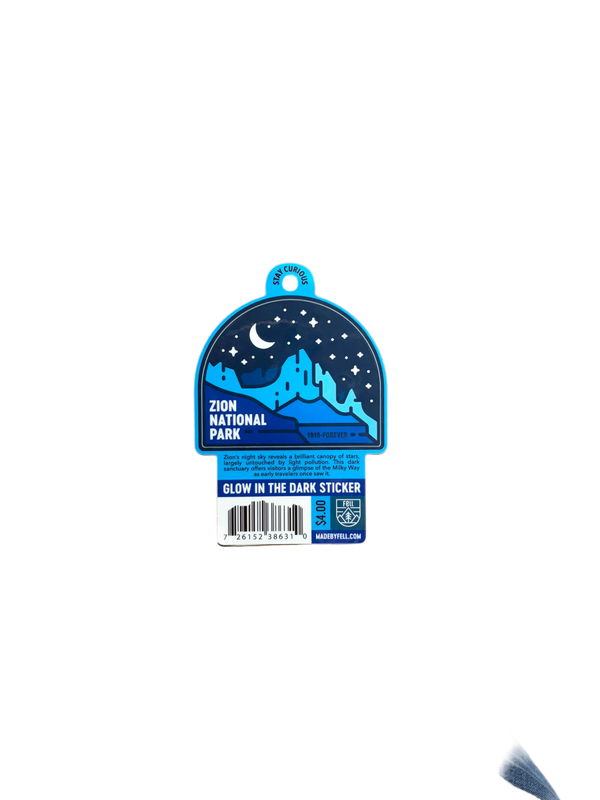 Glow-in-the-dark Fell Watchman sticker with detailed watchman design, ideal for decorating and adding a luminous touch.