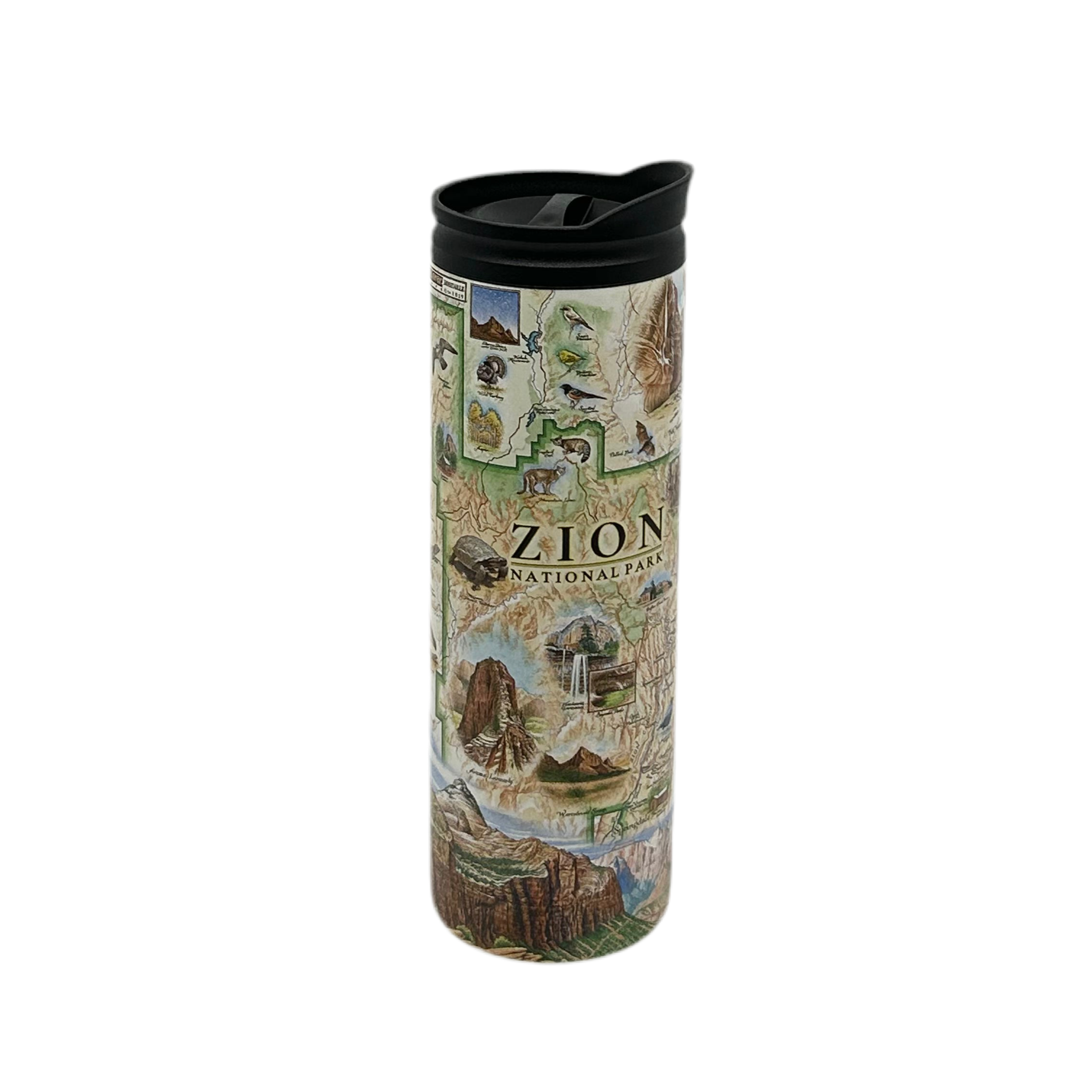 Tumbler - Xplorer Zion Map - Zion Natl Park Forever Project