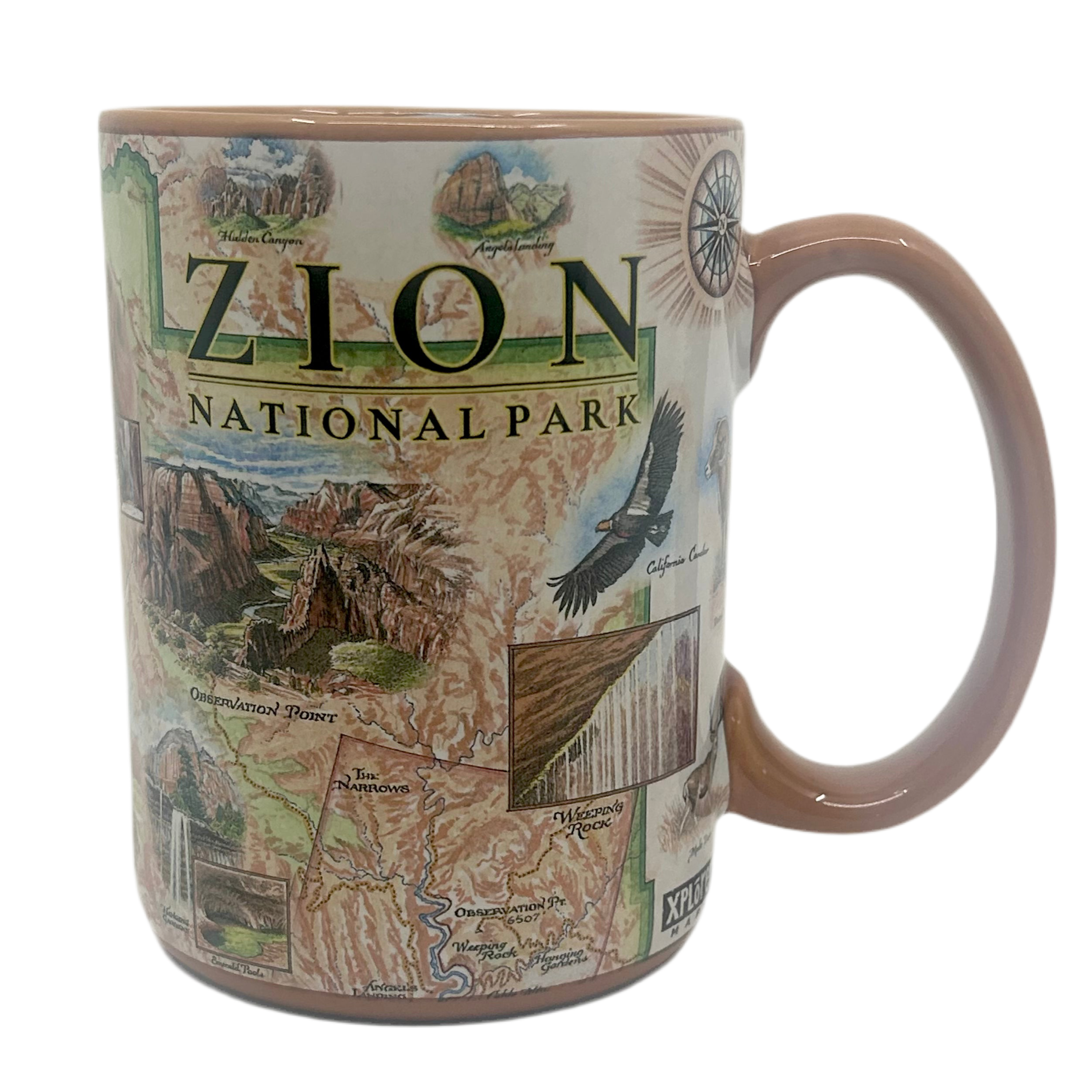 Mug - Xplorer Zion Map - Zion Natl Park Forever Project