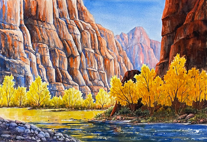 Autumn Light in Zion